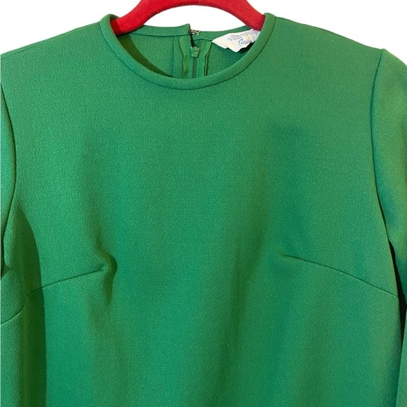 Vintage 60s Sears Kelly Green Short Mod Shift Dress - Picture 9 of 13
